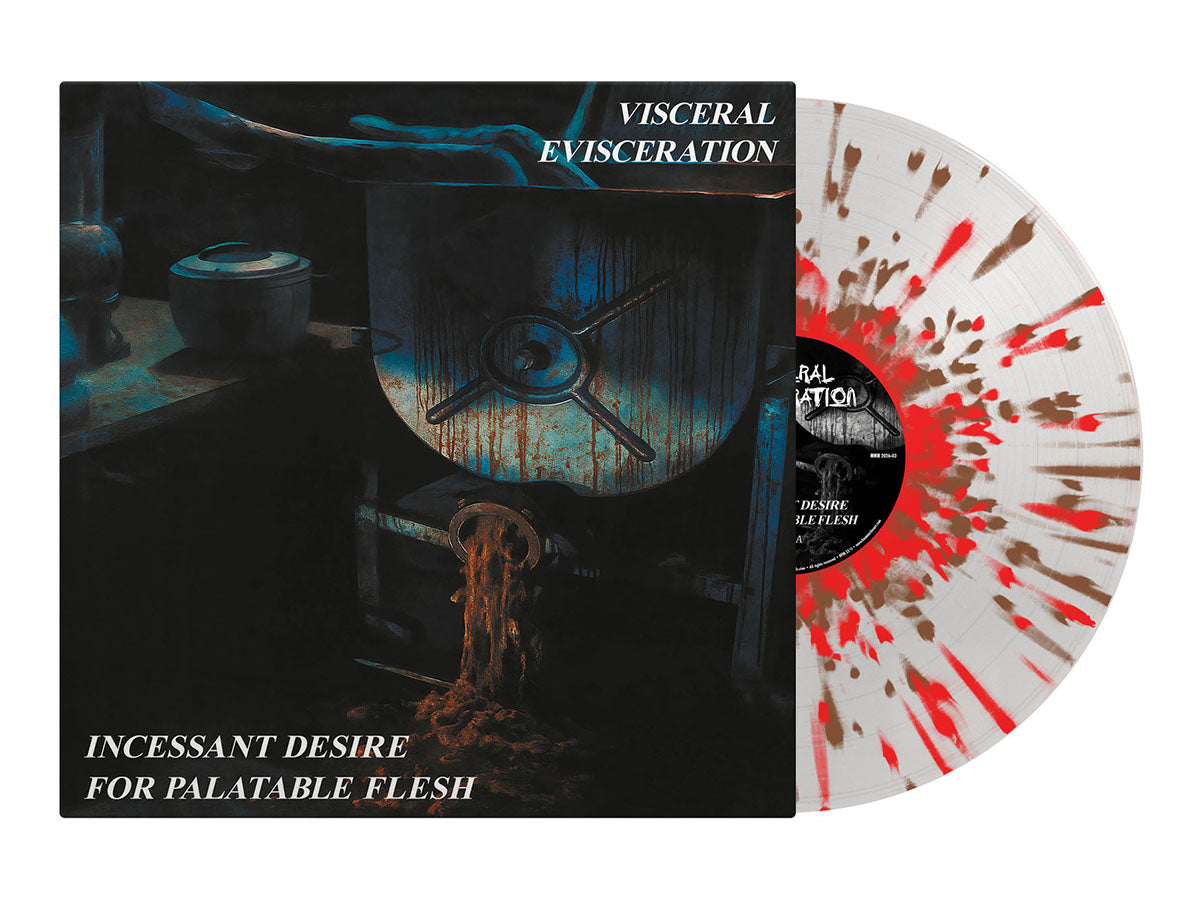 Visceral Evisceration - Incessant Desire for Palatable Flesh / Creme/Red/Gold Splatter Vinyl LP