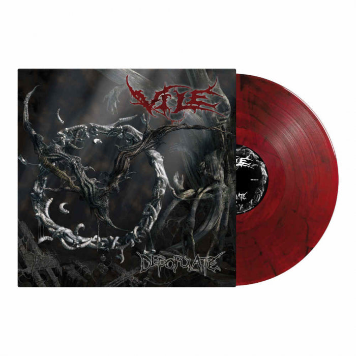 VILE - Depopulate / Limited Edition Red Black Marble Vinyl LP