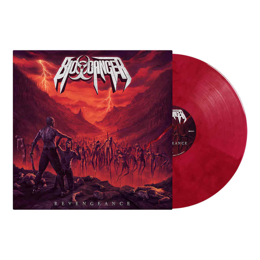 BIO-CANCER - Revengeance / Red Black Marble Vinyl LP