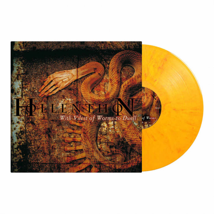HOLLENTHON - With Vilest Worms to Dwell / YELLOW RED MARBLED Vinyl LP