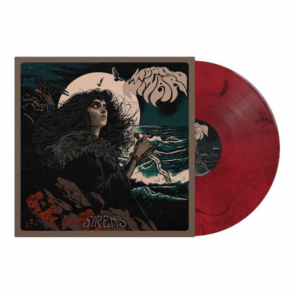 MOON WIZARD - Sirens / Transparent Red Black Marbled Vinyl LP