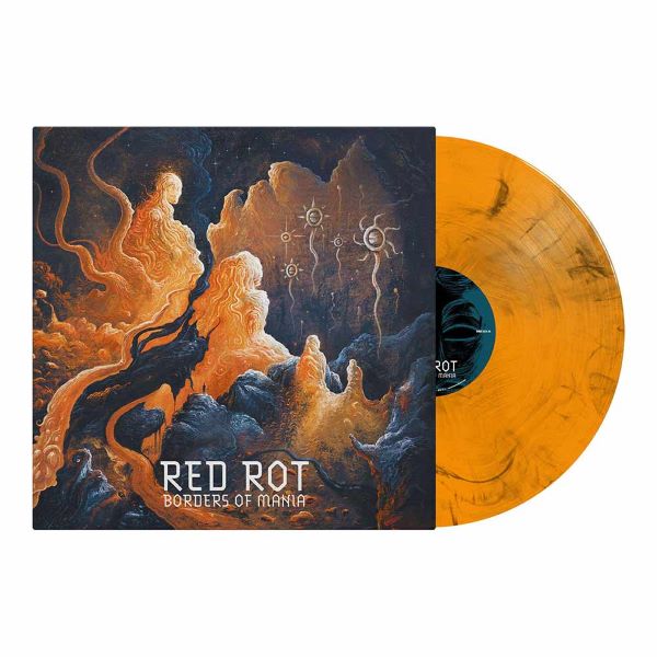 RED ROT - Borders of Mania / Orange Black Marbled Vinyl LP
