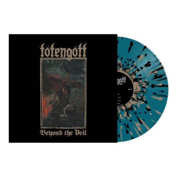 TOTENGOTT - Beyond the Veil / Limited Edition Sea Blue Gold Black Splatter Vinyl LP